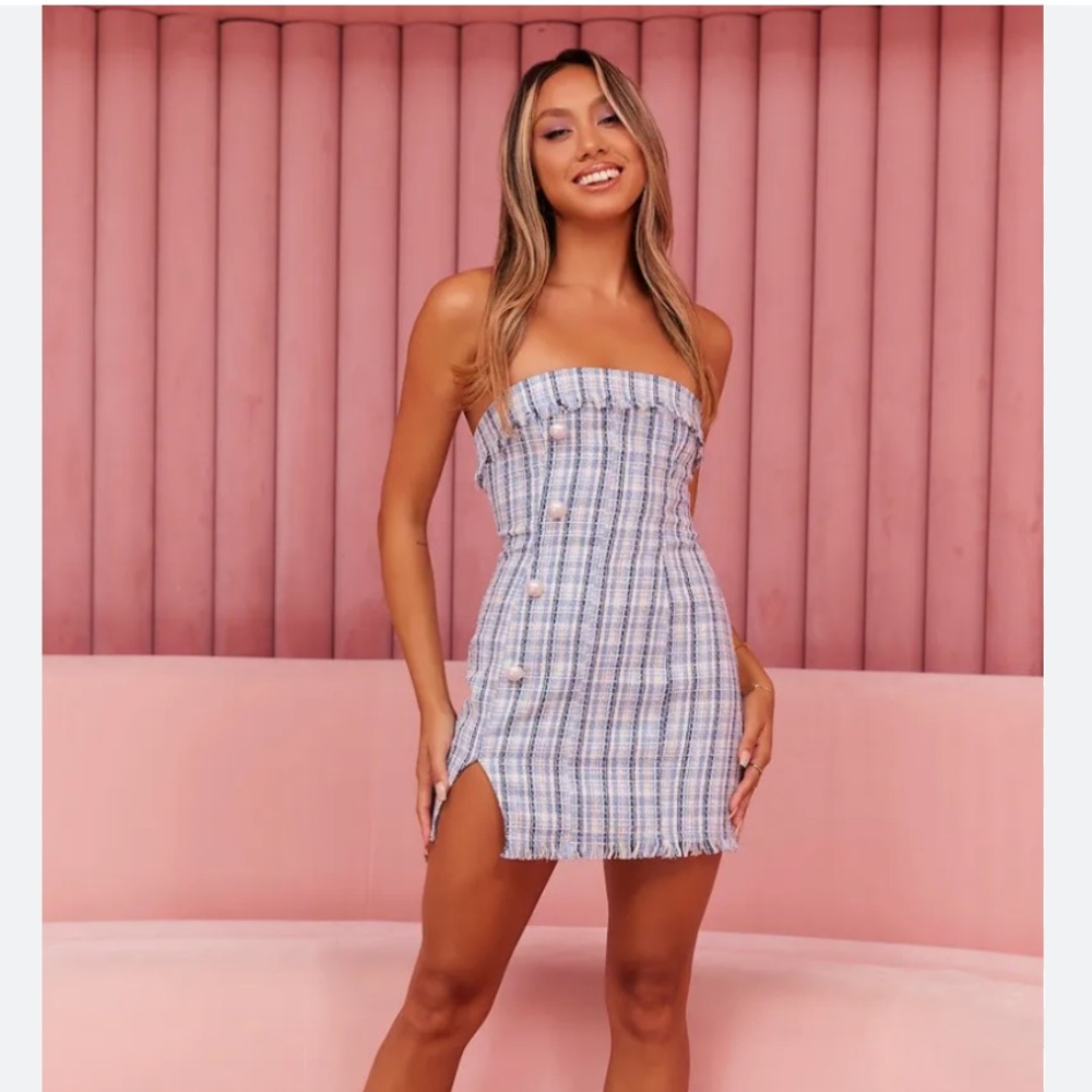 Hello Molly Josephine Tweed Mini Dress